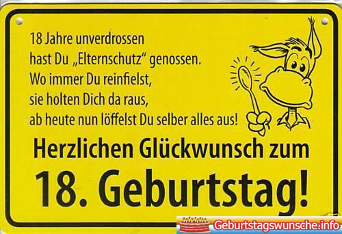 Geburtstagsglückwünsche 18
 Glückwünsche zum 18 Geburtstag 18 Geburtstagswünsche