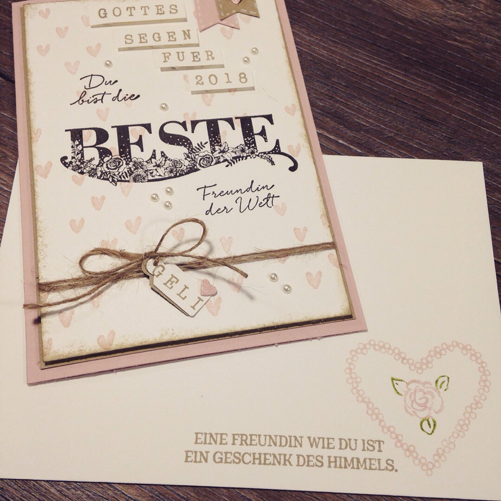 Geburtstagsglückwünsche Beste Freundin
 Karte Beste Freundin kreativestempeleckes Webseite