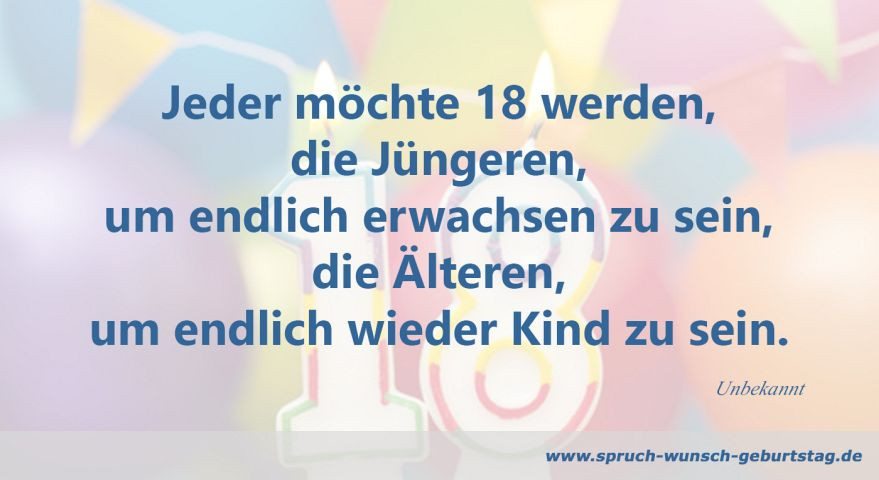 Geburtstagsglückwünsche Zum 18
 Zum 18 Geburtstag Sprüche und Glückwünsche