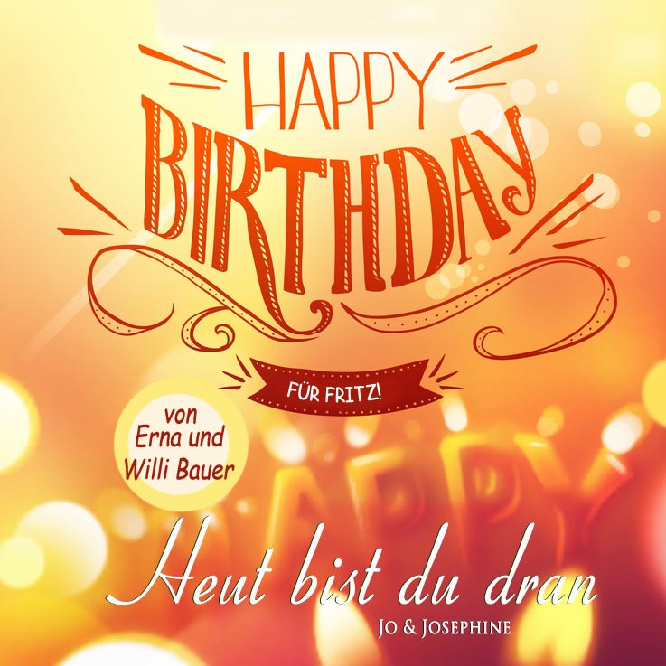 Geburtstagsglückwünsche Zum Geburtstag
 Glückwünsche zum Geburtstag personalisierte CD Jo