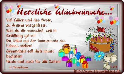 Geburtstagsglückwünsche Zum Geburtstag
 Geburtstagsglückwünsche 1 Geburtstag Beispiel