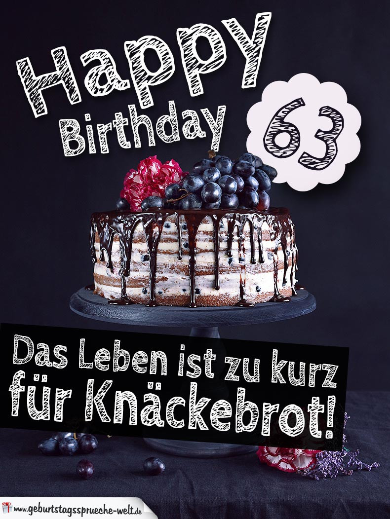 Geburtstagsideen Zum 12
 Geburtstagstorte 63 Geburtstag Happy Birthday