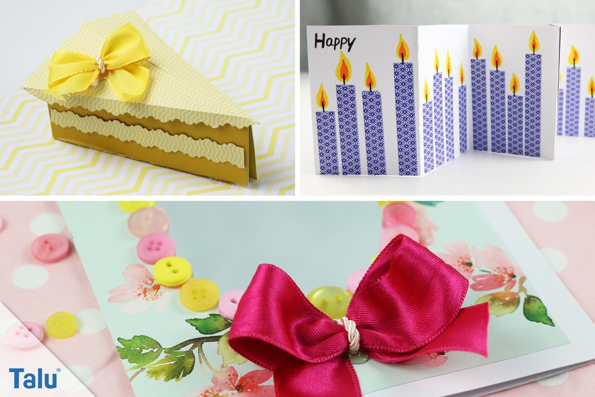 Geburtstagskarten Basteln
 Geburtstagskarte basteln 3 kreative Ideen mit Anleitung