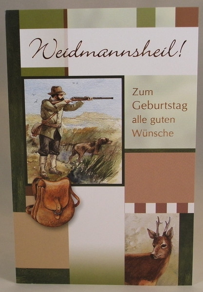 Geburtstagskarten Für Jäger Zum Ausdrucken
 Geburtstagskarte Jäger und Bock