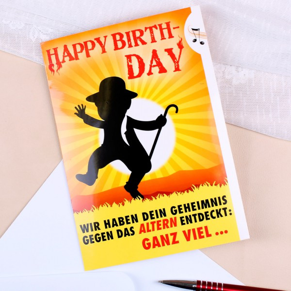 Geburtstagskarten Für Männer
 Lustige Geburtstagskarte für Männer gegen das Altern