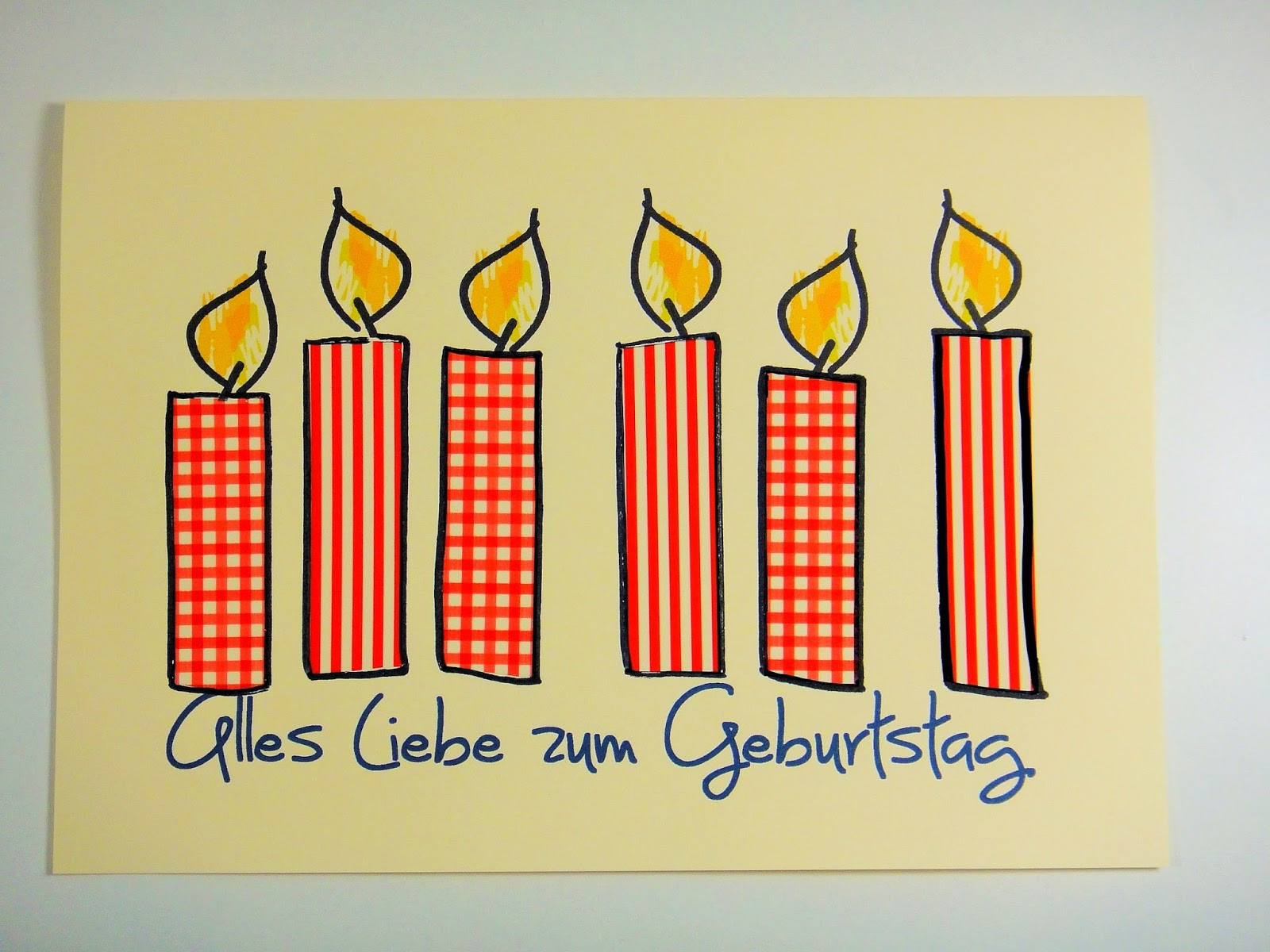Geburtstagskarten Gestalten
 Ines Felix Kreatives zum Nachmachen Geburtstagskarte
