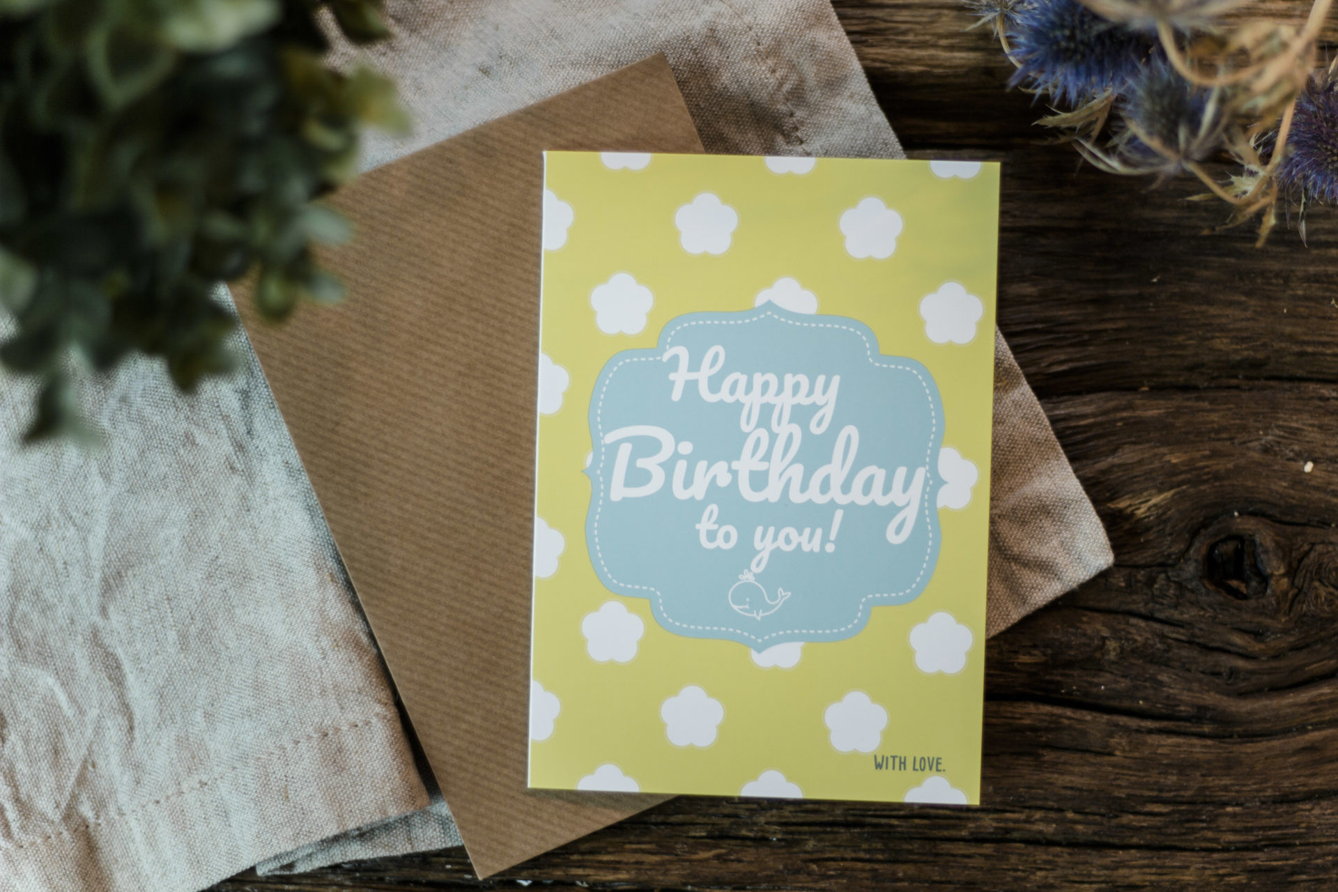 Geburtstagskarten Kaufen
 Hochwertige und stylische Geburtstagskarten inkl
