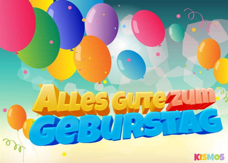 Geburtstagskarten Kostenlos Ausdrucken
 Geburtstagskarte bunte Luftballons herunterladen