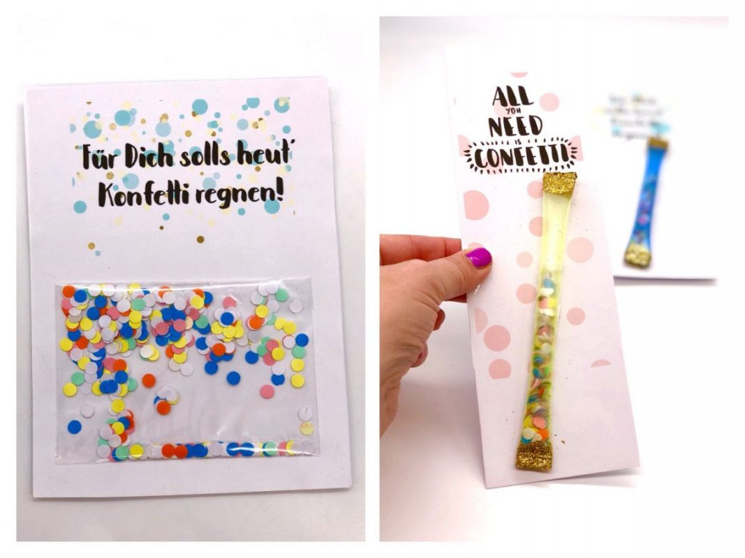 Geburtstagskarten Kostenlos Gestalten Und Ausdrucken
 Geburtstagskarte zum Ausdrucken selber machen mit Konfetti