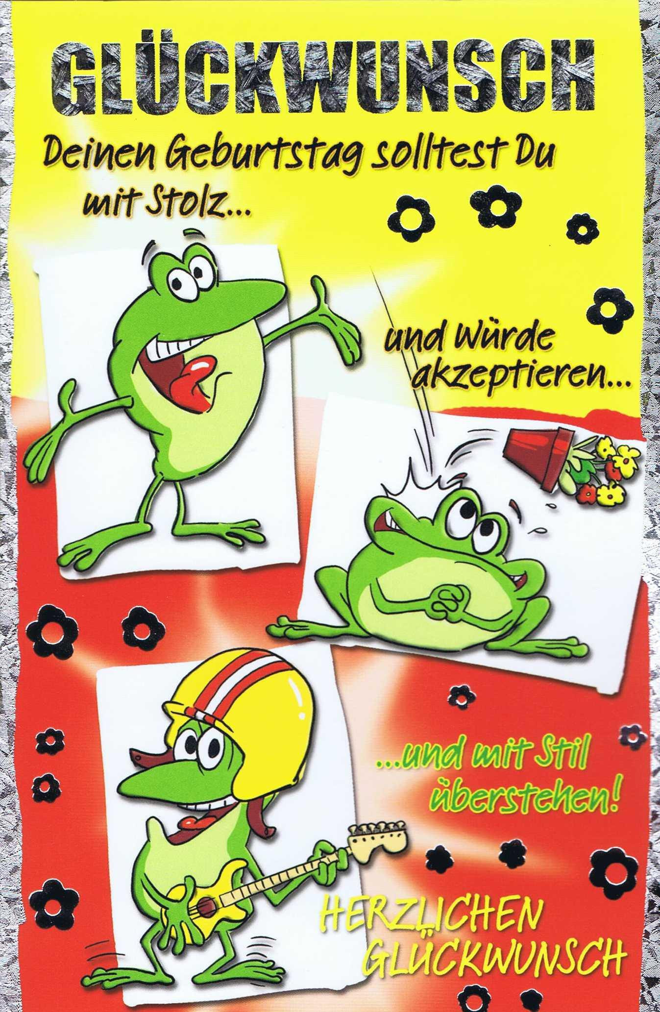 Geburtstagskarten Motive
 Geburtstagskarte Humor Motiv mit farbigen Umschlag