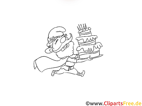 Geburtstagskarten Zum Ausdrucken Kostenlos Schwarz Weiß
 Torte Geburtstag Bild schwarz weiss zum Ausmalen Drucken