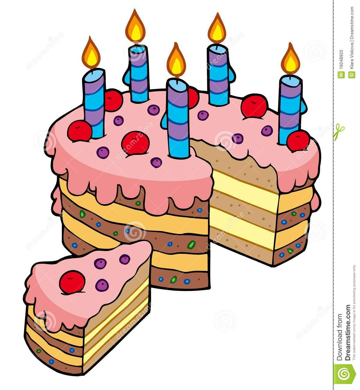 Geburtstagskuchen Comic
 Birthday Cake Slice Clip Art