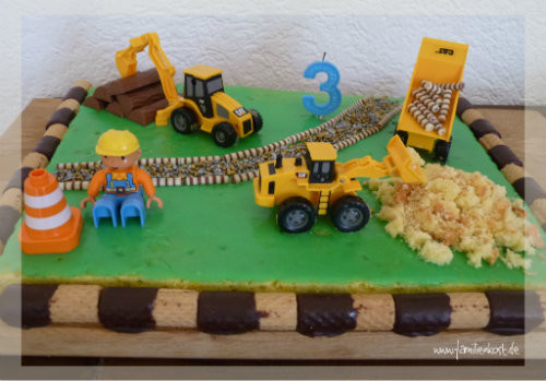 Geburtstagskuchen Für Jungs
 Baustellen Kuchen zum Kindergeburtstag für Bob und Freunde