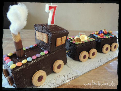 Geburtstagskuchen Jungs
 Eisenbahn Kuchen zum Kindergeburtstag