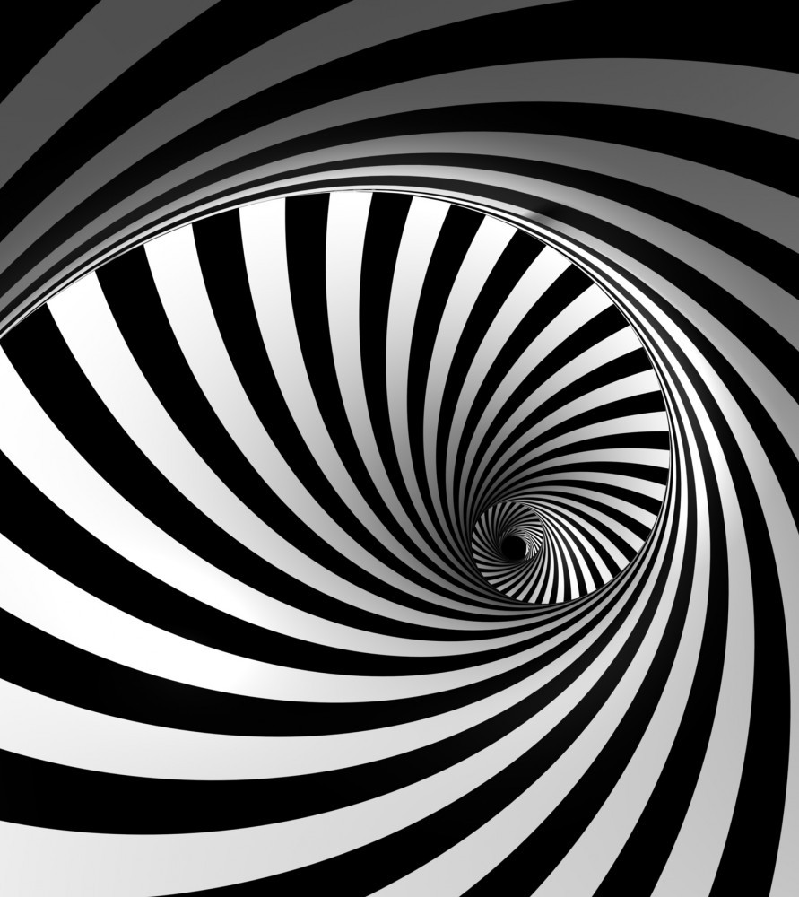 Geburtstagskuchen Schwarz Weiß
 Fototapete Tapete Spirale 3D Effekt schwarz weiß Foto 180