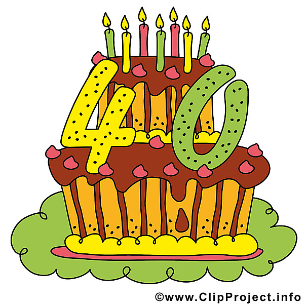 Geburtstagsparty Clipart
 40 Jahre Geburtstagsparty Clipart Bild