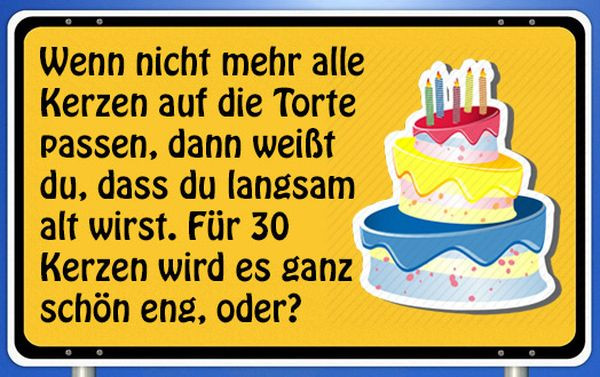 Geburtstagssprüche 30 Lustig
 Glückwünsche zum 30 Geburtstag • Geburtstagssprüche 30