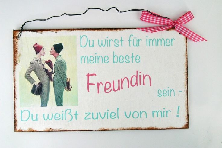 Geburtstagssprüche Für Beste Freundin
 Ein Dekoschild zum Verschenken für beste Freundin als