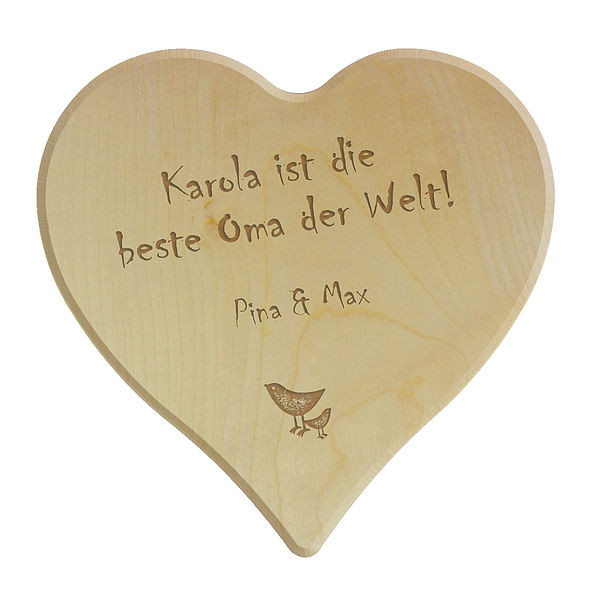 Geburtstagssprüche Für Oma
 Geschenk Herz Holzschild 24x24x1 4cm für beste Oma