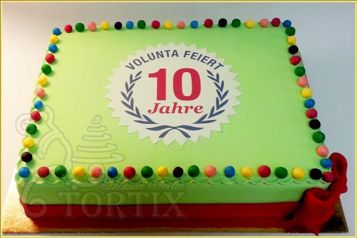 Geburtstagssprüche Zum 10 Geburtstag
 Tortix Firmentorte zum 10 Geburtstag