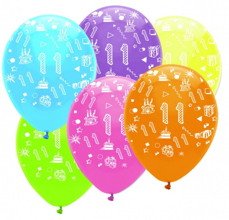 Geburtstagssprüche Zum 11 Geburtstag
 24 bunte Luftballons zum 11 Geburtstag