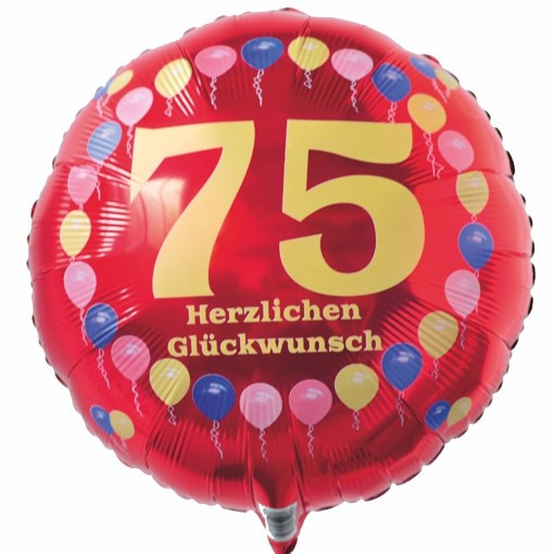 Geburtstagssprüche Zum 75. Geburtstag
 Ballonsupermarkt lineshop Luftballon 75 Geburtstag