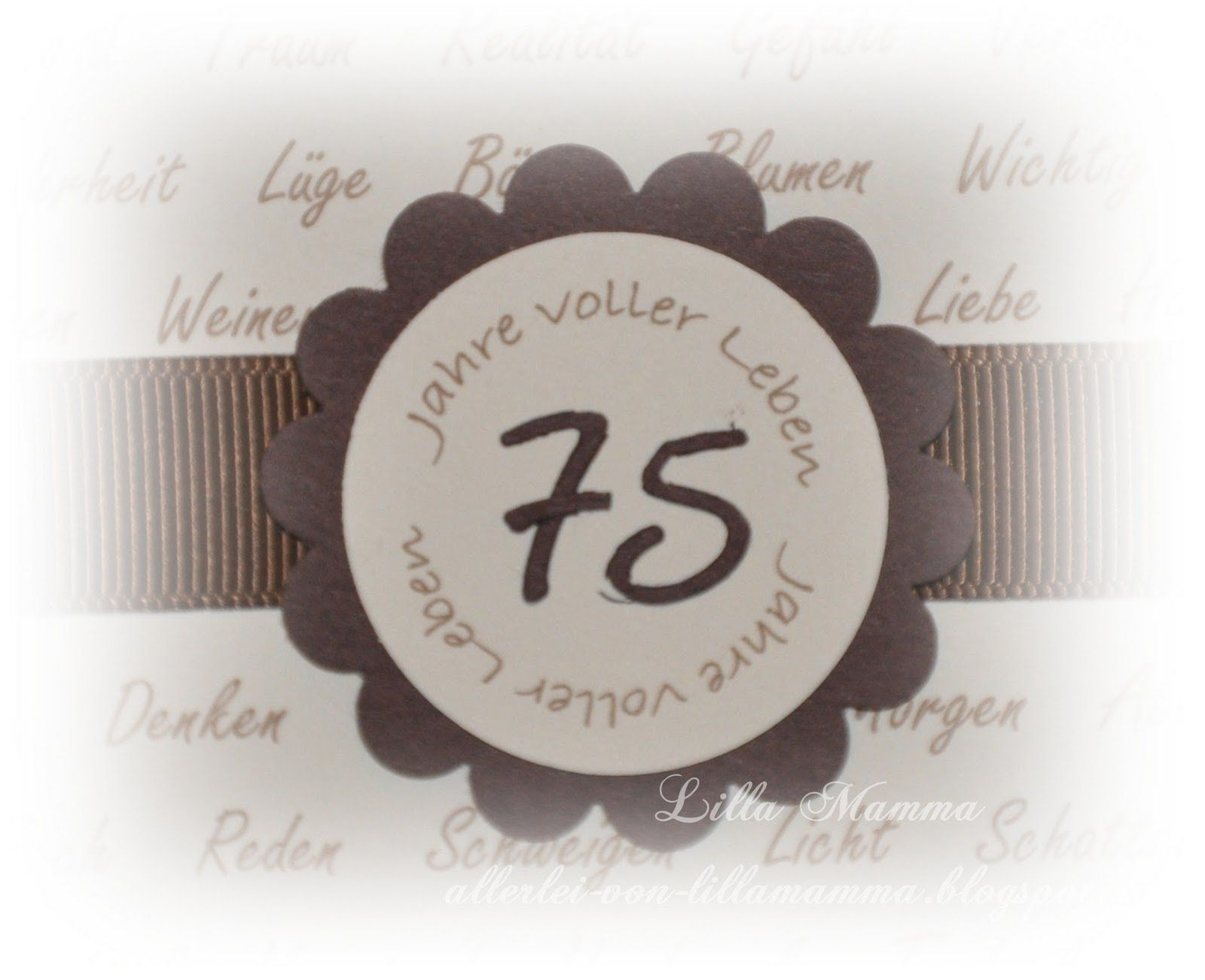 Geburtstagssprüche Zum 75. Geburtstag
 Einladungskarten Zum 75 Geburtstag