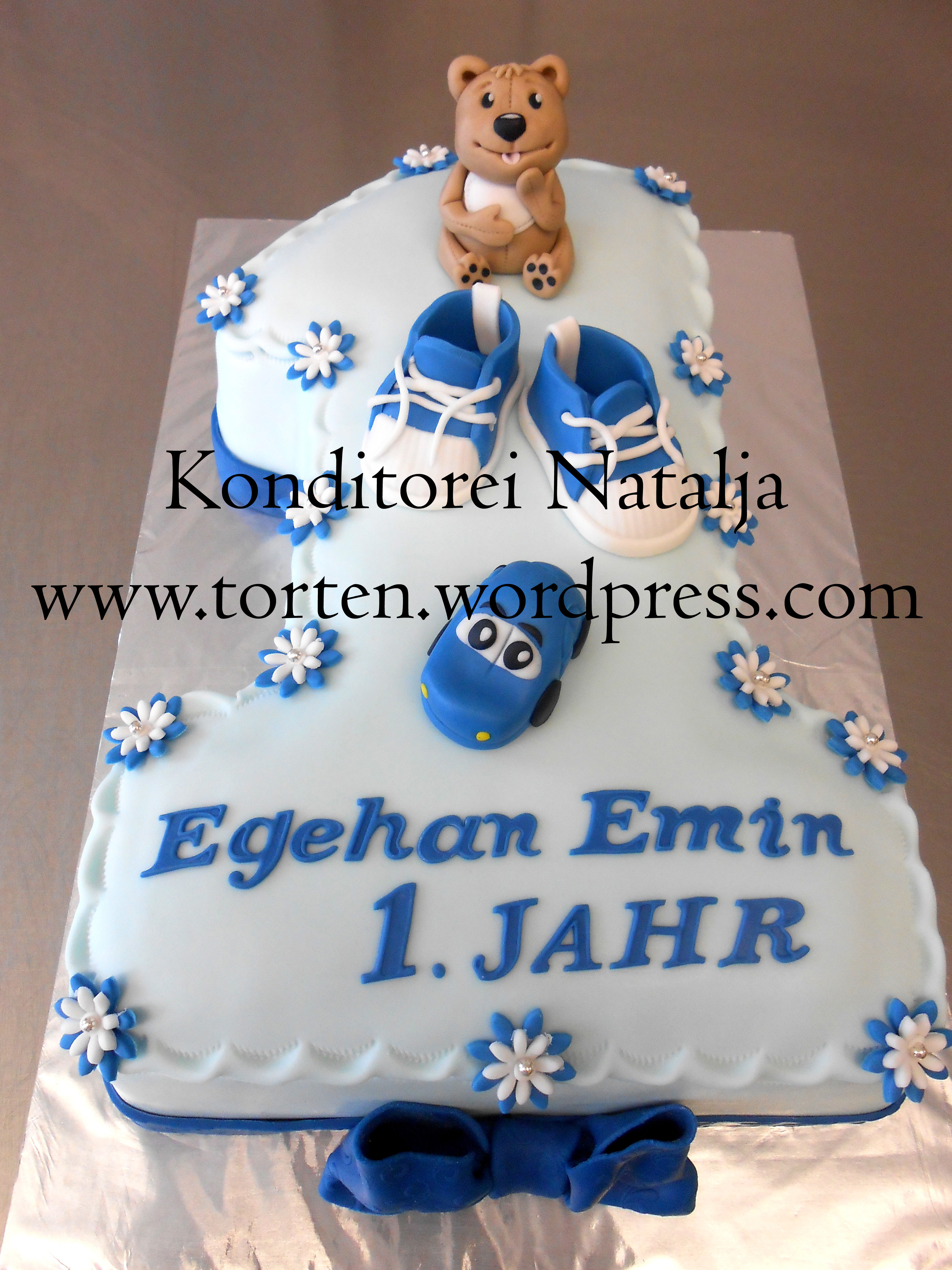 Geburtstagstorte 1 Jahr Junge
 Jule backt 1 Geburtstag