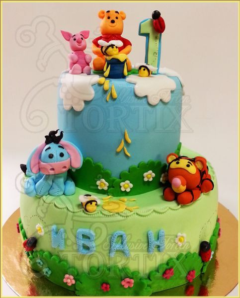 Geburtstagstorte 1 Jahr Junge
 Tortix Kindertorte mit Lieblingsfiguren zum 1 Geburtstag