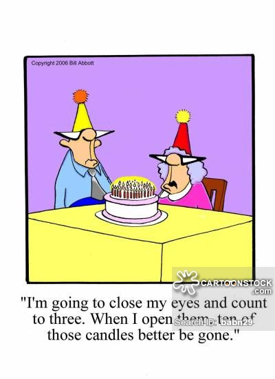 Geburtstagstorte Cartoon
 Cartoons und Karikaturen mit Geburtstagstorte