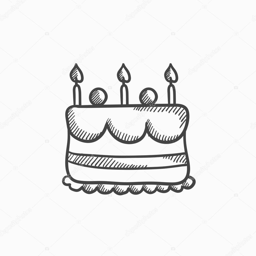 stock illustration birthday cake with candles sketch Geburtstagstorte Gezeichnet
Geburtstagstorte mit Kerzen Skizze Symbol — Stockvektor