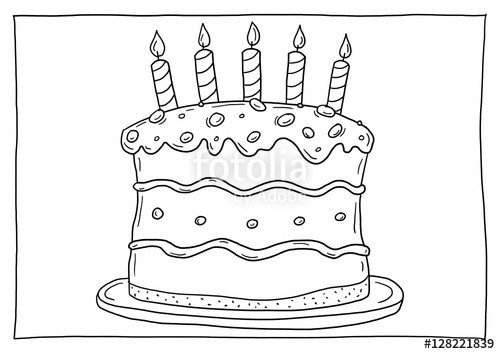 Geburtstagstorte Gezeichnet
"Ausmalbild Geburtstagstorte" photo libre de droits sur la
