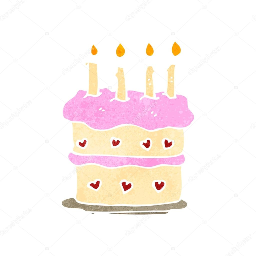 stock illustration retro cartoon birthday cake Geburtstagstorte Gezeichnet
Retro Cartoon Geburtstagstorte — Stockvektor