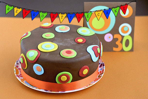 Geburtstagstorte Mann
 Retro Style Geburtstagstorte Mann backt