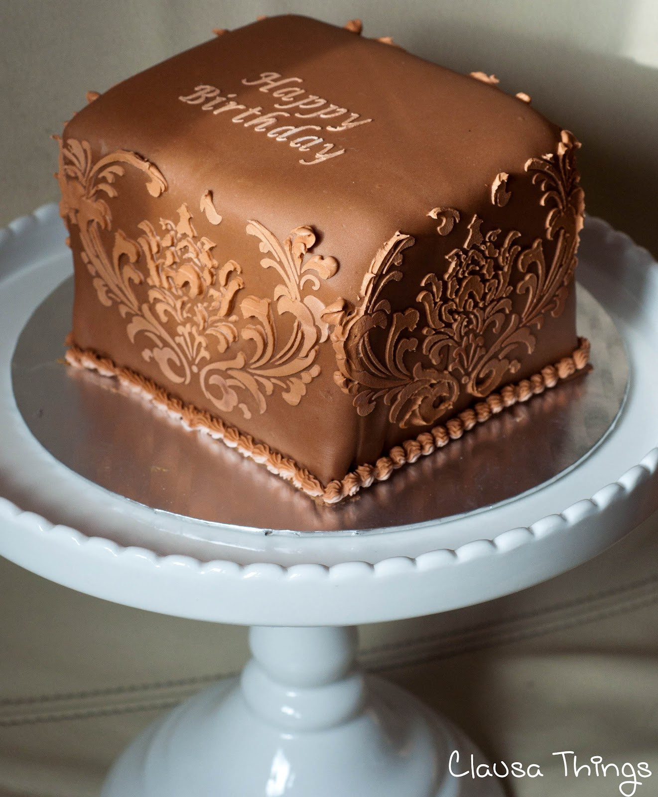 Geburtstagstorte Mann
 Clausa Things Geburtstagstorte mit Schokoladenfondant