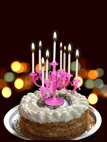 Geburtstagstorte Mit Kerzen
 Kerzenhalter mit 9 Kerzen für Geburtstagstorte
