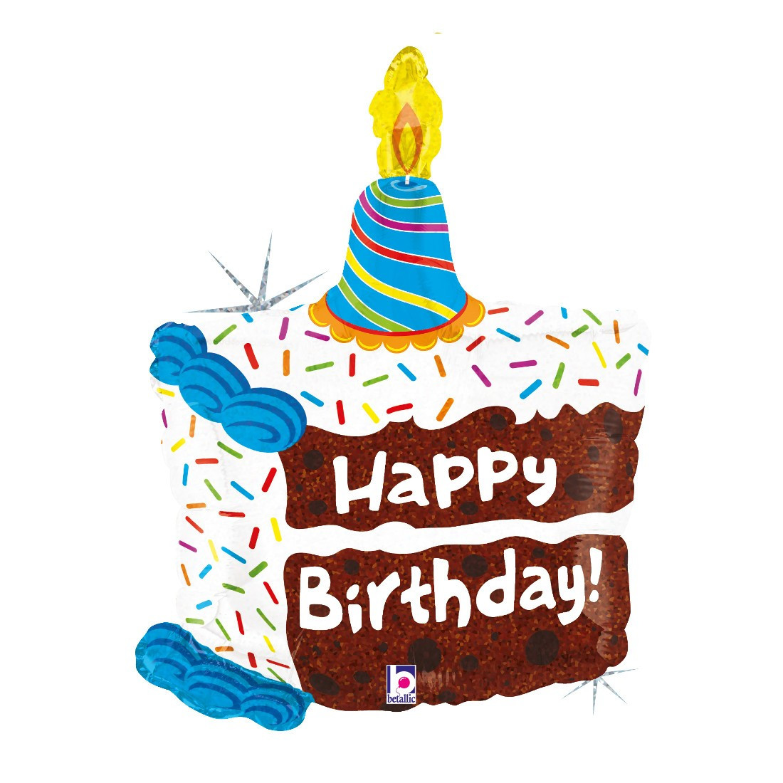 Geburtstagstorte Zeichnung
 Helium Luftballon „Geburtstagstorte“