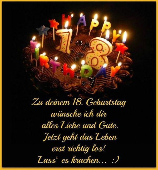 Geburtstagswünsche 18. Geburtstag
 Sprüche zum 18 Geburtstag Freche und Lustige Gratulieren