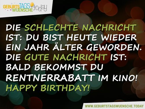 Geburtstagswünsche 18 Geburtstag Lustig
 Witzige Geburtstagswünsche – Happy Birthday