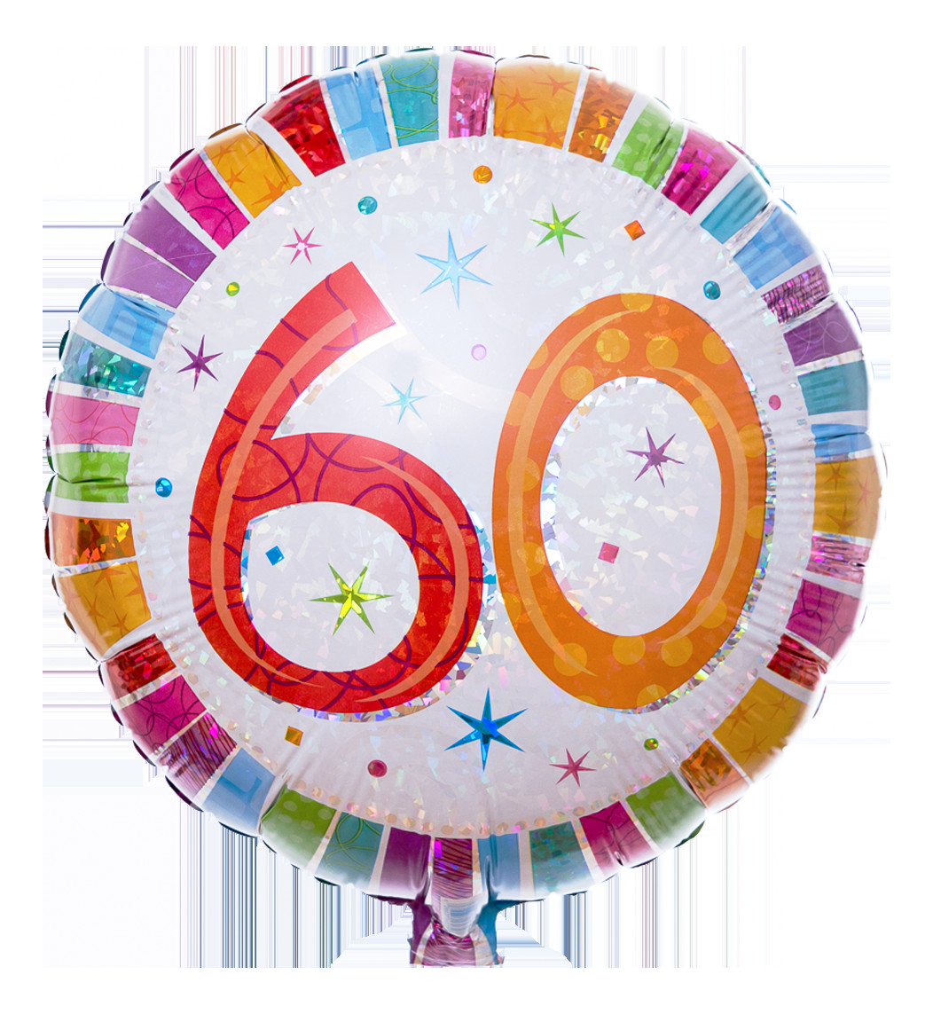 Geburtstagswünsche 60. Geburtstag
 Zahlenballon zum 60 Geburtstag