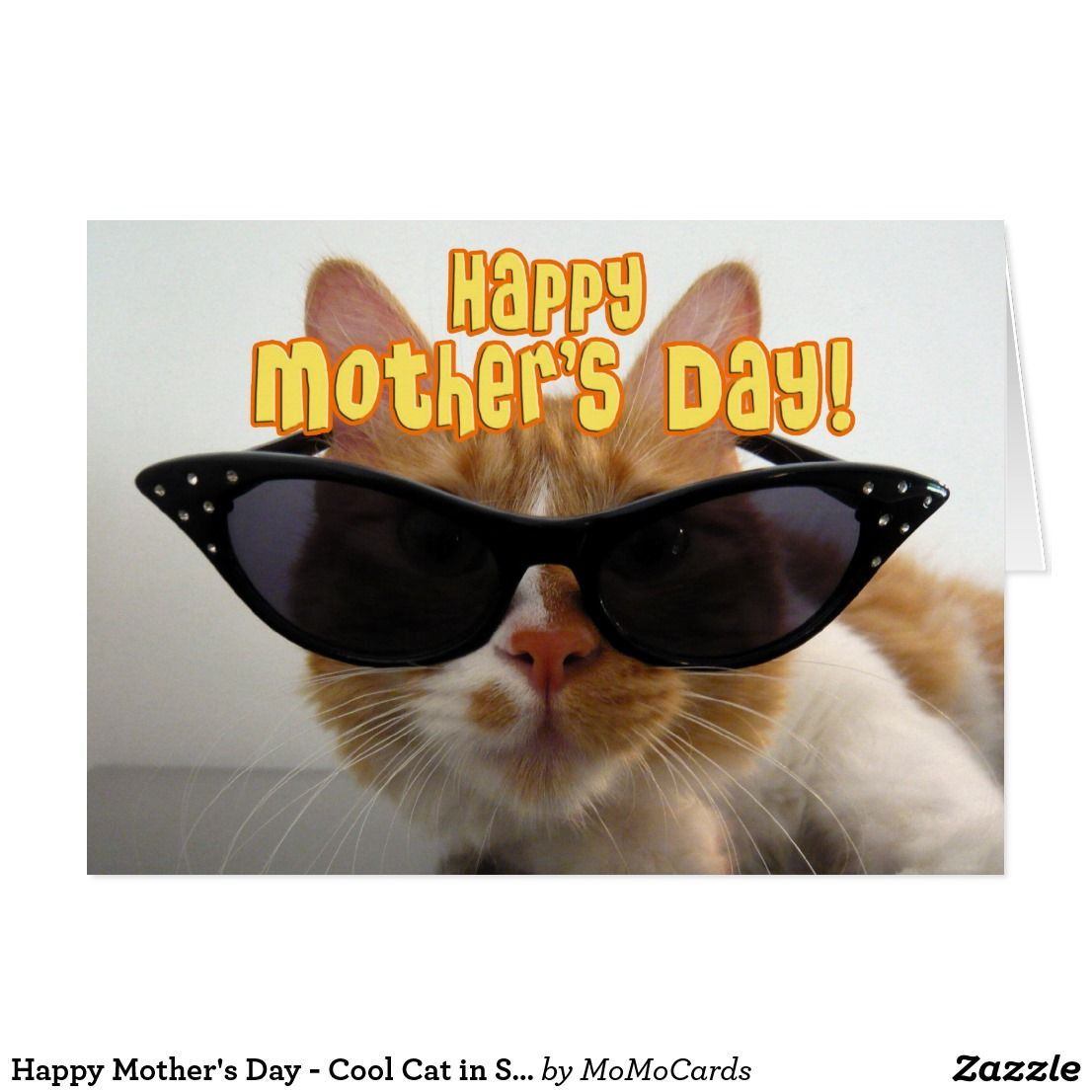 Geburtstagswünsche Cool
 Happy Mother s Day Cool Cat in Sunglasses Card