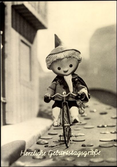 Geburtstagswünsche Fahrrad
 Ansichtskarte Postkarte Glückwunsch Geburtstag