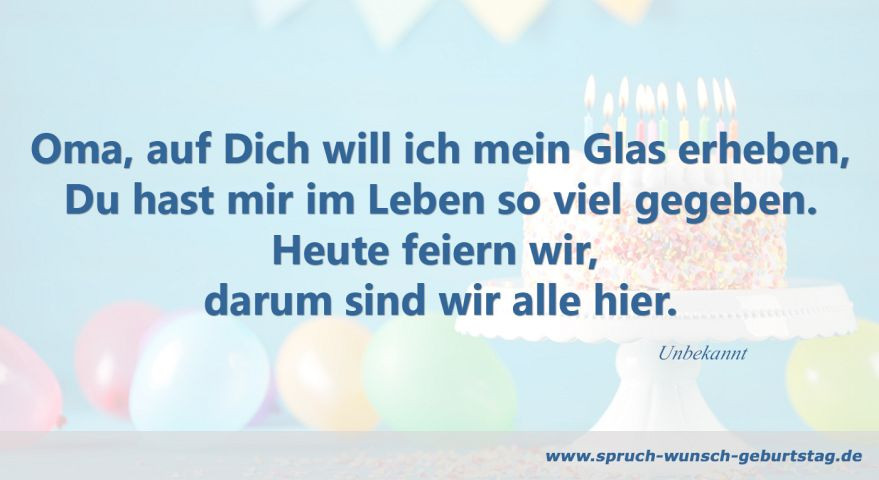 Geburtstagswünsche Für Oma Vom Enkel
 Geburtstagswünsche und Sprüche für Oma zum Geburtstag