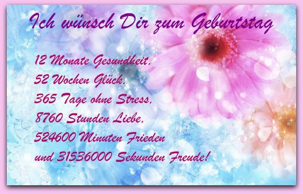 Geburtstagswünsche Gesundheit
 110 Bilder mit dem Tag blumen Alles Liebe zum Geburtstag