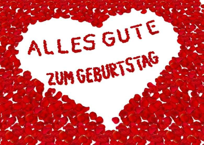 Geburtstagswünsche Mit Bild
 Bild mit vielen roten Herzen Alles Gute Zum Geburtstag