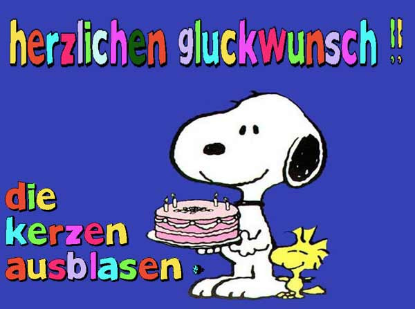 Geburtstagswünsche Snoopy
 Geburtstagswünsche