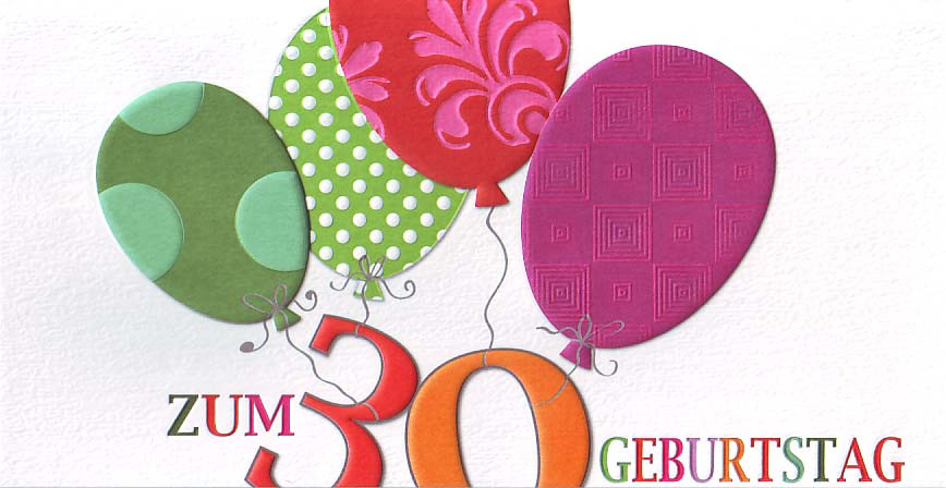 Geburtstagswünsche Zum 30 Geburtstag
 QualityFlower Shop Aachen Zum 30 Geburtstag