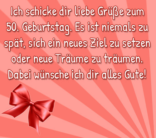 Geburtstagswünsche Zum 50
 50burtstag Wünsche Kostenlos