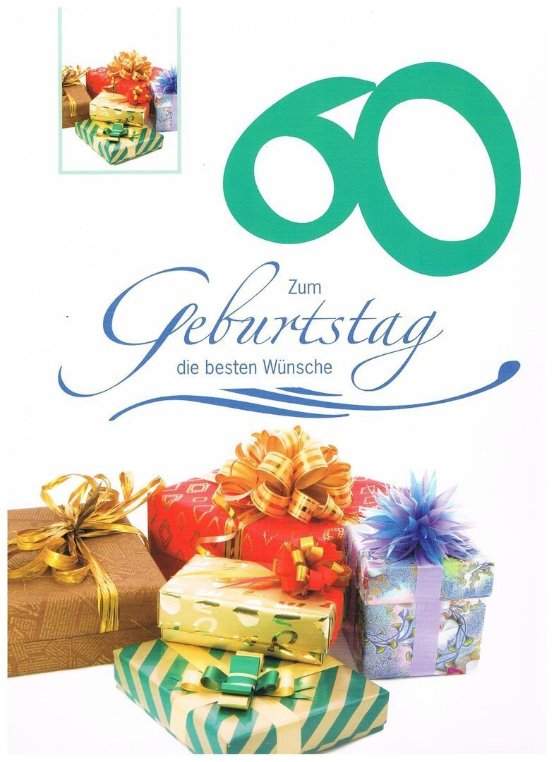 Geburtstagswünsche Zum 60. Geburtstag
 Geburtstagskarte XXL zum 60 Geburtstag Partyland