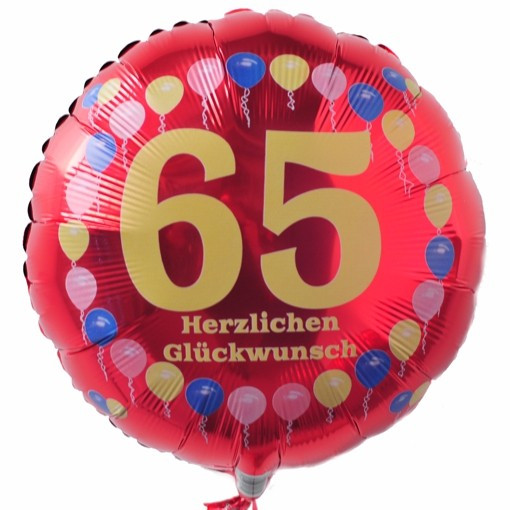 Geburtstagswünsche Zum 65 Geburtstag
 Ballonsupermarkt lineshop Luftballon 65 Geburtstag